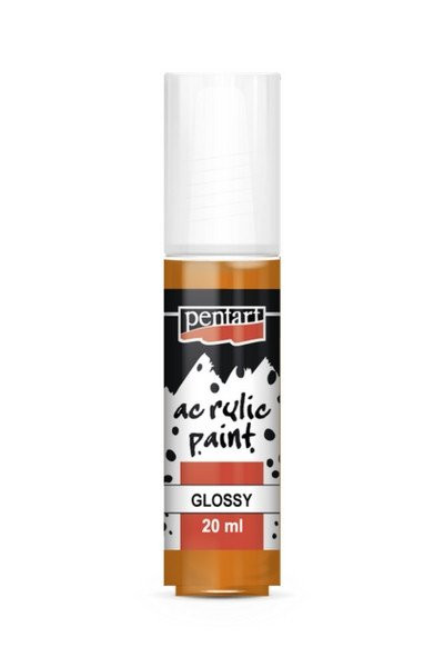 Vopsea acrilica lucioasa Pentart 20 ml - Portocaliu