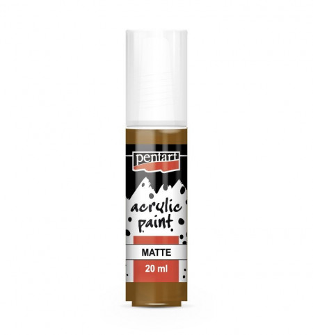 Vopsea acrilica mata Pentart 20 ml - Maro deschis