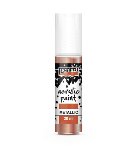 Vopsea acrilica metalizata Pentart 20ml - Bronz metalizat
