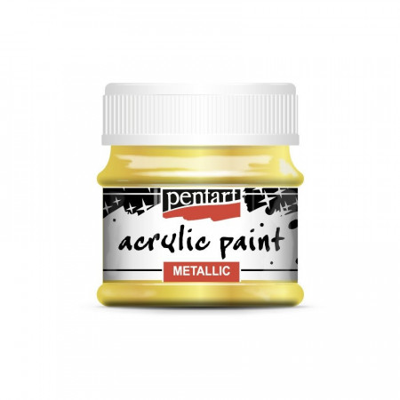Vopsea acrilica metalizata Pentart 50 ml - Aur baroc