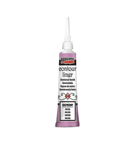 Vopsea contur universal Pentart 20 ml - Zmeura