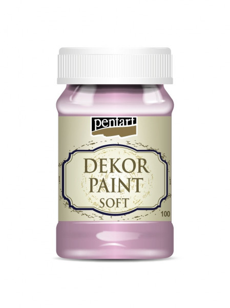 Vopsea decorativa soft Pentart 100ml - Baby pink