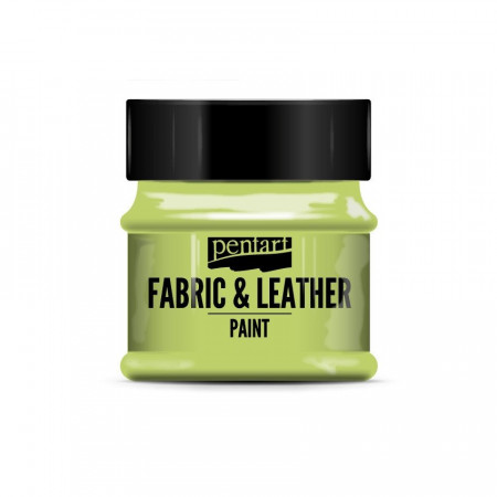 Vopsea pentru piele si textile Pentart 50 ml - Limetta
