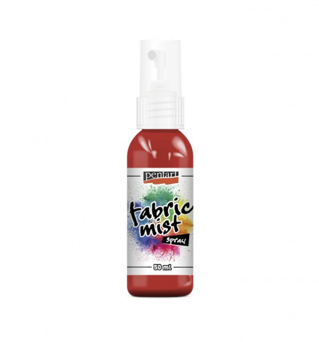 Vopsea spray pentru textile Pentart - 50 ml - Rosu