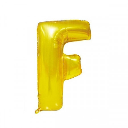 Baloane folie 32" (67cm) auriu litera F