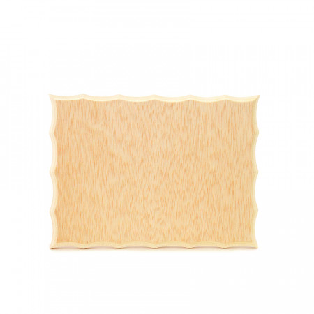 Blank din lemn pentru icoane cu margini ondulate, 30 x 22 x 1.5 cm