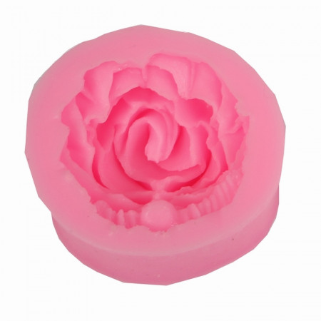 Forma de turnat din silicon DIY - trandafir, 4.2 x 4.2 x 2.2 cm