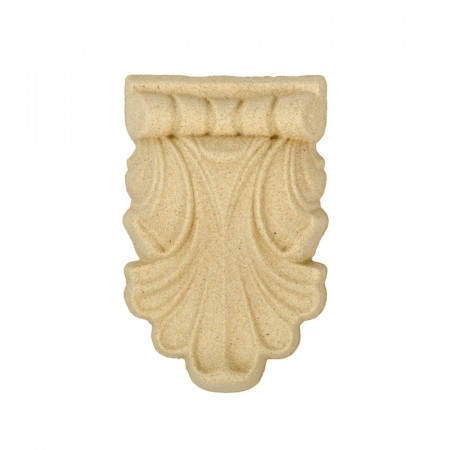 Ornament din lemn termoplastic - picatura, 7 x 10.5 x 1.5 cm