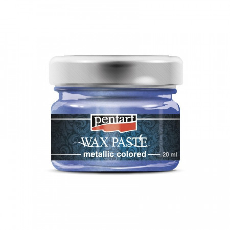 Pasta cerata in culori metalice Pentart 20 ml - Albastru
