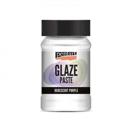 Pasta glazura pe baza de apa Pentart 100 ml - Mov irizat