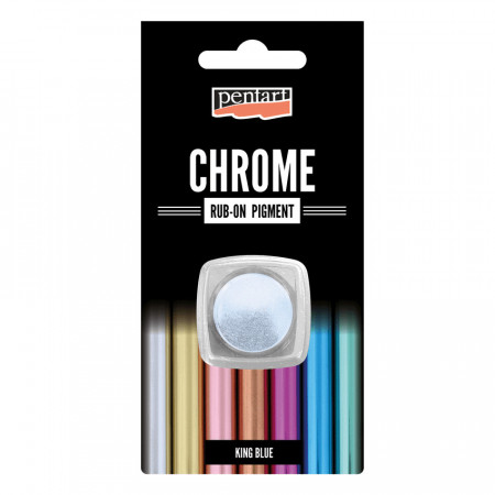Pigment rub-on Pentart - efect cromat, 0.5 g - Albastru regal