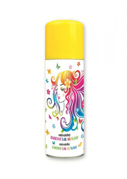 Spray colorant de par pentru petreceri 125ml - Galben