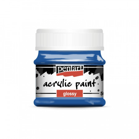 Vopsea acrilica lucioasa Pentart 50 ml - Albastru
