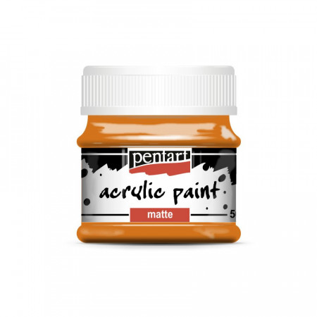 Vopsea acrilica mata Pentart 50 ml - Portocaliu