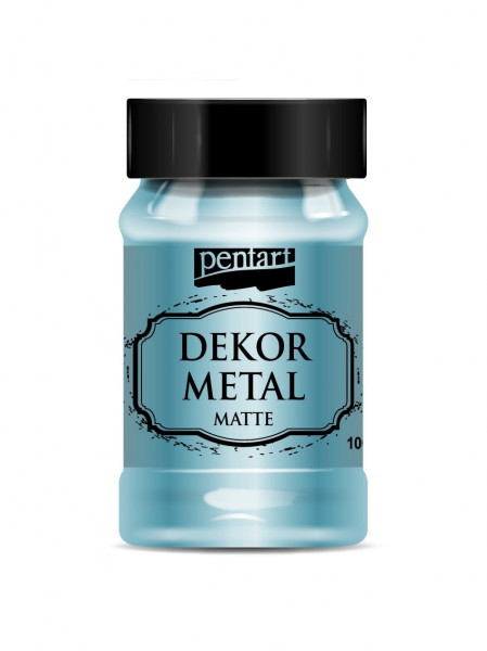 Vopsea decor metal mat 100 ml - Turcoaz
