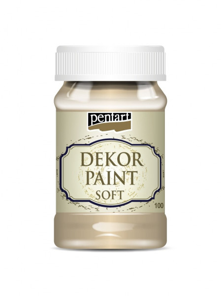 Vopsea decorativa soft Pentart 100ml - Albus de ou