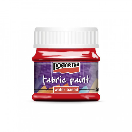 Vopsea pentru textile Pentart 50 ml - Rosu