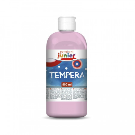 Vopsea Tempera Pentart junior 500 ml - Roz deschis