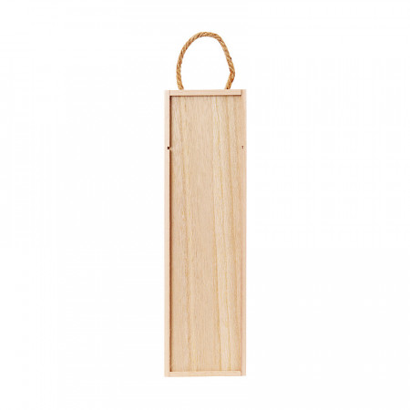 Cutie din lemn pentru butelie (sticla) de vin, 35 x 10.5 x 9.5 cm