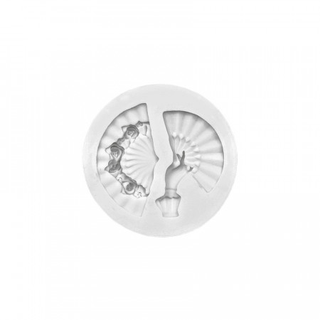 Forma de turnat / modelat din silicon DIY - evantai, 7 cm