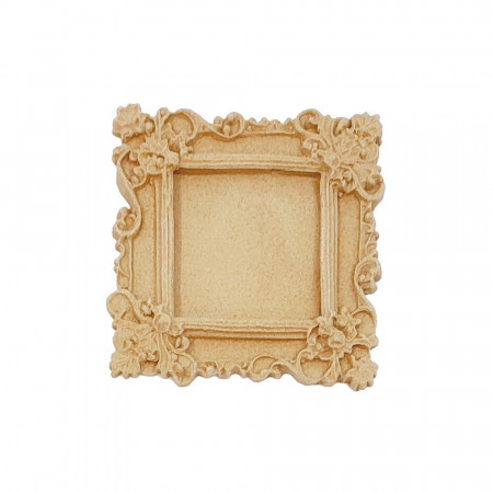 Ornament din lemn termoplastic - rama patrata, 5 x 5 cm
