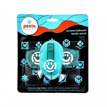 Perforator creativ de margine - smiley, 2.5 cm
