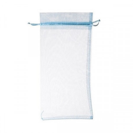 Saculet organza - albastru, set 3 buc (13 x 27cm)