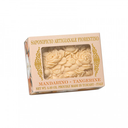 Sapun "Boticelli" din Toscana, parfum de mandarina - 125 g, in cutie cu fereastra