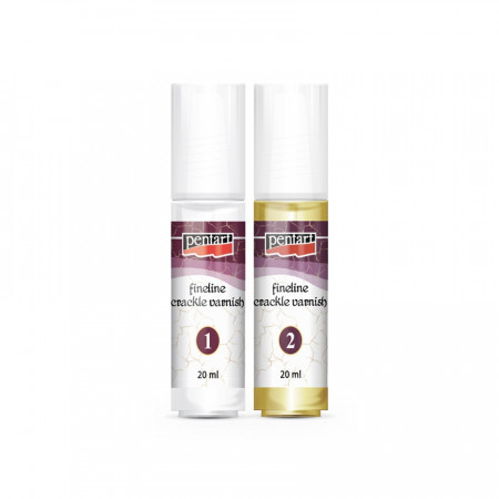 Set lac de crapare FIN cu 2 componente Pentart, 2 x 20 ml