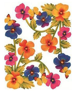 Sticker pentru geam: flori 4