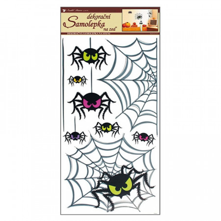 Stickere decorative Halloween, paianjeni, 60 x 32 cm