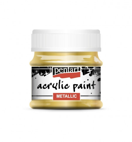 Vopsea acrilica metalizata Pentart 50ml - Auriu