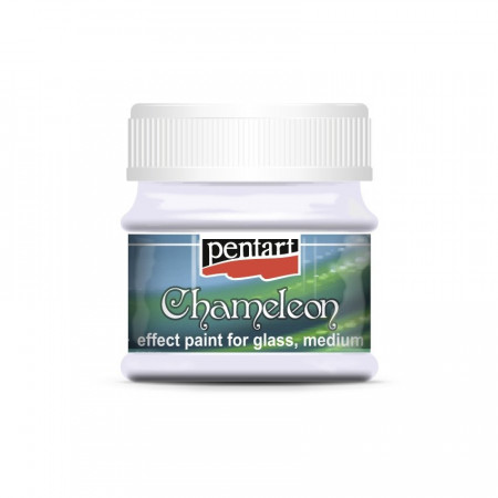 Vopsea de sticla si medium Cameleon Pentart 50 ml - Mov cameleon