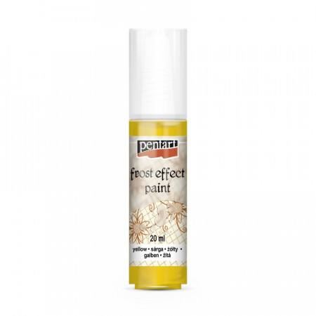 Vopsea satinare de sticla (efect gheata) Pentart 20ml - Galben