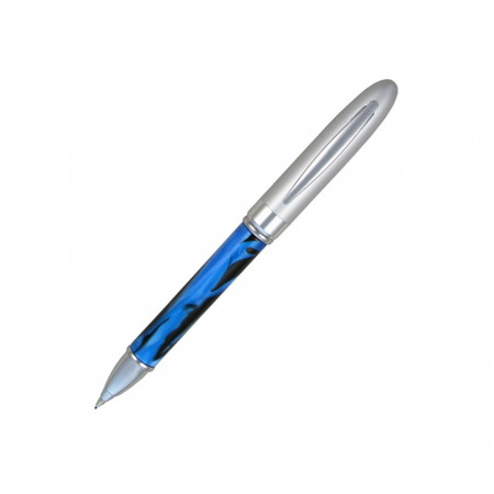 Creion mecanic cu corp marmorat "Acryl" - albastru-negru, mina 0.7 mm