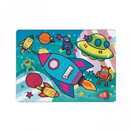 Desen magic la apa - rachete in spatiu cosmic, 20 x 15 cm