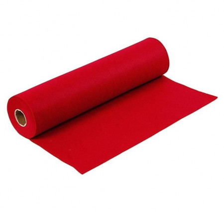 Fetru la metru 1mm grosime (42cm latime) - Rosu