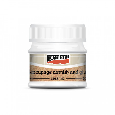Lac adeziv decupaj pentru ceramica Pentart 50 ml