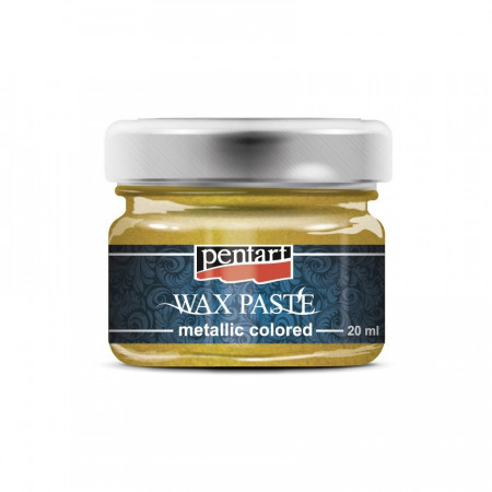 Pasta cerata in culori metalice Pentart 20 ml - Galben