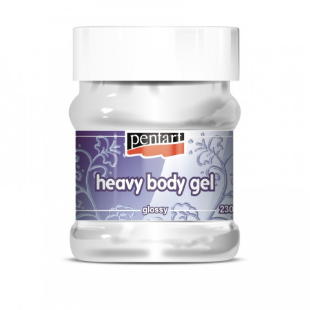 Pasta gel densa (Heavy body gel) Pentart - lucios, 230 ml