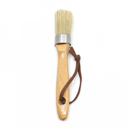 Pensula profesionala din par natural de mistret, cap oval 25 mm