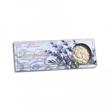 Set 3 sapunuri din Toscana, parfum de lavanda 3 x 125 g - in cutie cadou
