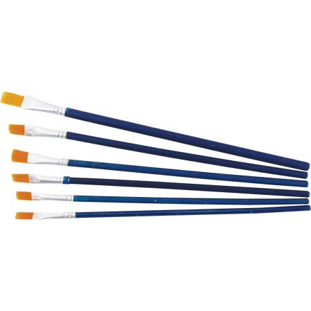 Set 6 pensule sintetice late, marime maxima varf 8 mm