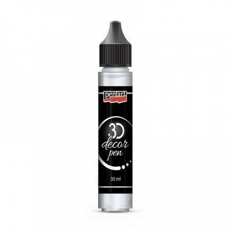 Stilou decor 3D Pentart 30ml - Cristal