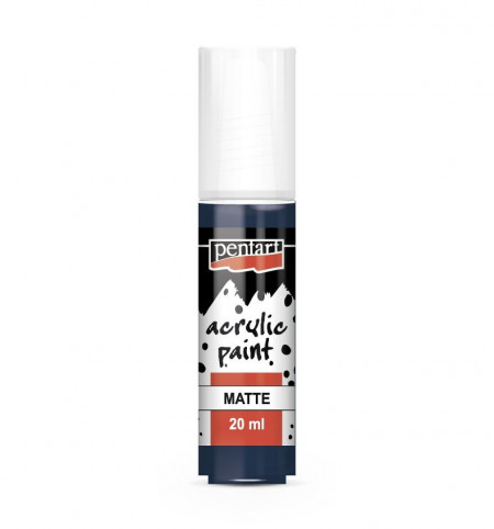 Vopsea acrilica mata Pentart 20 ml - Albastru indigo