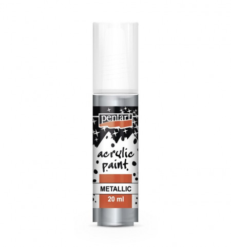 Vopsea acrilica metalizata Pentart 20ml - Plumb