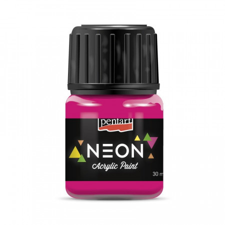 Vopsea acrilica NEON Pentart 30ml - Pink neon