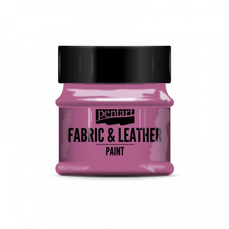 Vopsea pentru piele si textile Pentart 50 ml - Magenta