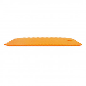 Spaclu dintat pentru crearea efectelor 3D - portocaliu, 10 x 6 cm