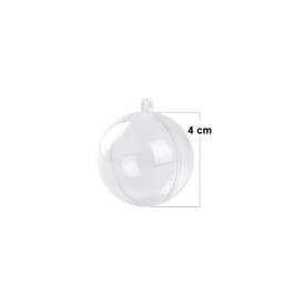 Glob transparent din plastic - 4 cm